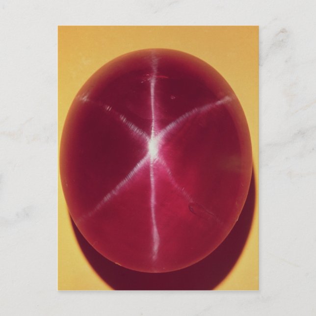 The 'Rosser Reeves' Star Ruby Postcard (Front)