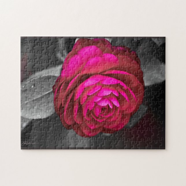 The Rosy Camellia  Jigsaw Puzzle (Horizontal)