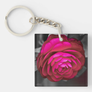 The Rosy Camellia  Key Ring