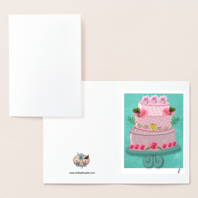 The Rosy Celebration Foil Card (Display)