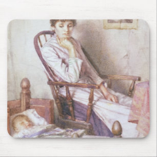 The Rosy Idol of her Solitude Mouse Pad