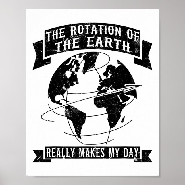The Rotation Of The Earth Really Makes My Day1  Poster (Front)