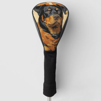 The Rottweiler Dog 001 - Odessa Leyendecker Golf Head Cover