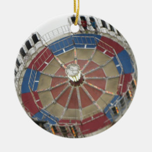 The Roundup Amusment Park Ride Ceramic Ornament