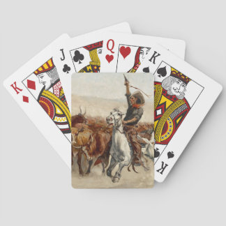 The Roundup Western Art by Frederic Remington Playing Cards