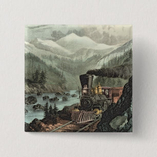 The Route to California 15 Cm Square Badge
