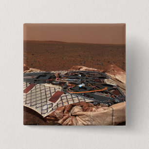 The rover's landing site 15 cm square badge