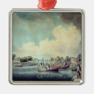 The Rowing Match at Richmond Metal Tree Decoration