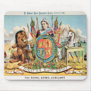 The Royal Arms Jubilant Mouse Pad
