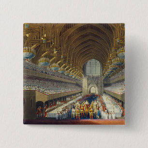The Royal Banquet, First Course, from an album cel 15 Cm Square Badge