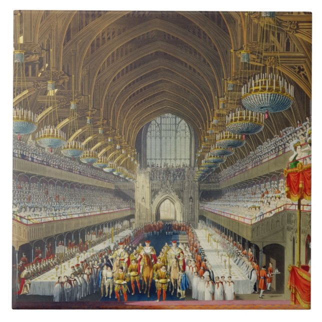 The Royal Banquet, First Course, from an album cel Tile (Front)