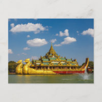 The Royal Barke in Yangon Postcard