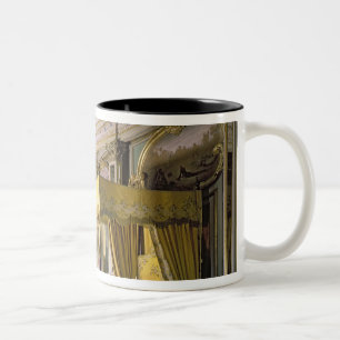 The Royal Bedroom in the Hall of Don Quixote Two-Tone Coffee Mug