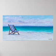 The Royal Blue Chair Poster - by Just Dahl