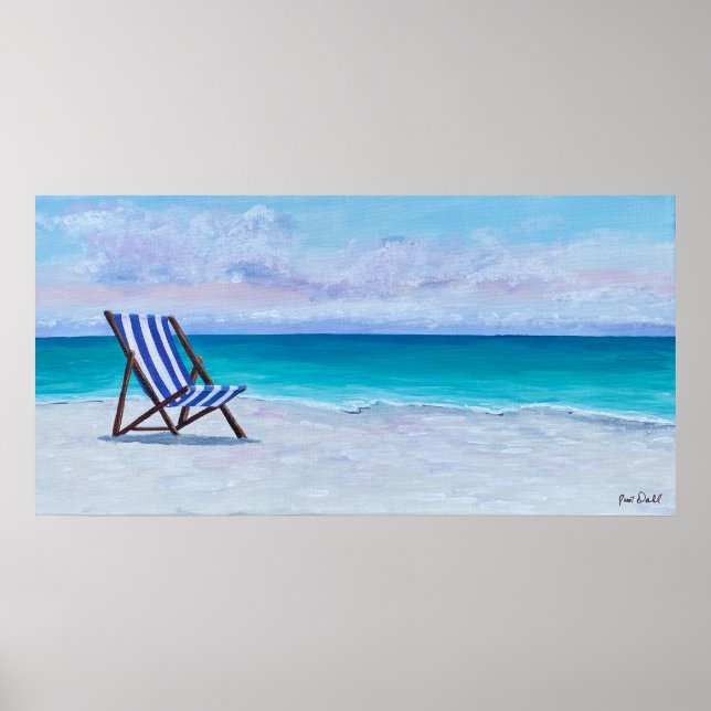 The Royal Blue Chair Poster - by Just Dahl (Front)