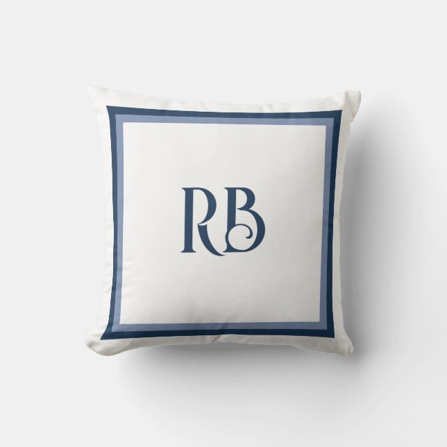 The Royal Blue Porcelain Floral Pattern Vol.1 Cushion (Front)