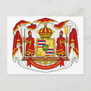 The Royal Coat of Arms of the Kingdom of Hawaii Postcard