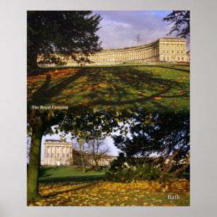 The Royal Crescent, Bath. Poster