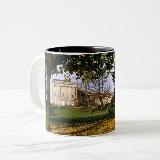 The Royal Crescent, Bath. Two-Tone Coffee Mug (Front Left)