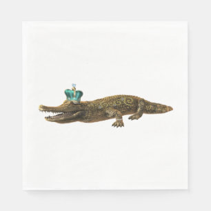 The Royal Croc - Jewel Alligator Napkin