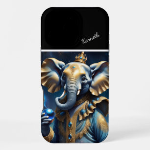 The Royal Elephant's Celestial Sphere iPhone 16 Pro Max Case