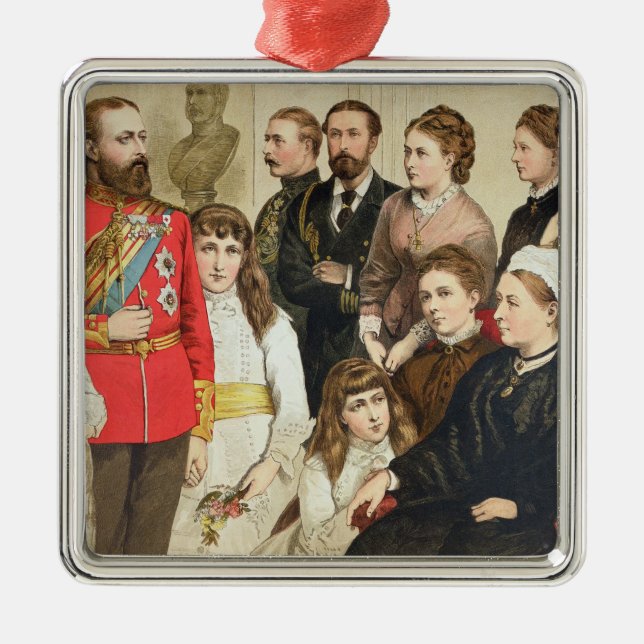 The Royal Family, 1880 Metal Ornament (Front)