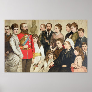 The Royal Family, 1880 Poster