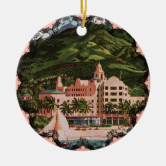 The Royal Hawaiian Hotel Ceramic Tree Decoration