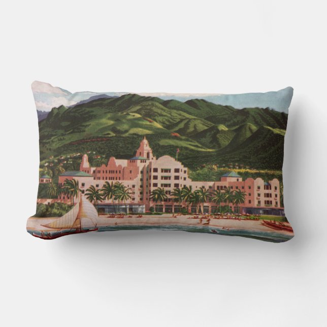The Royal Hawaiian Hotel Lumbar Cushion (Front)