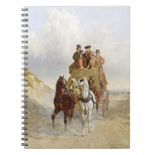 The Royal Mail Coach on the Road, 1841 (oil on pan Notebook