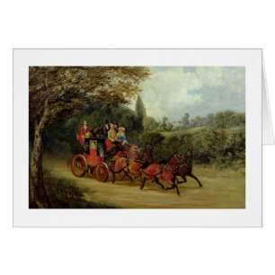 The Royal Mail Coach with Passengers (oil on canva