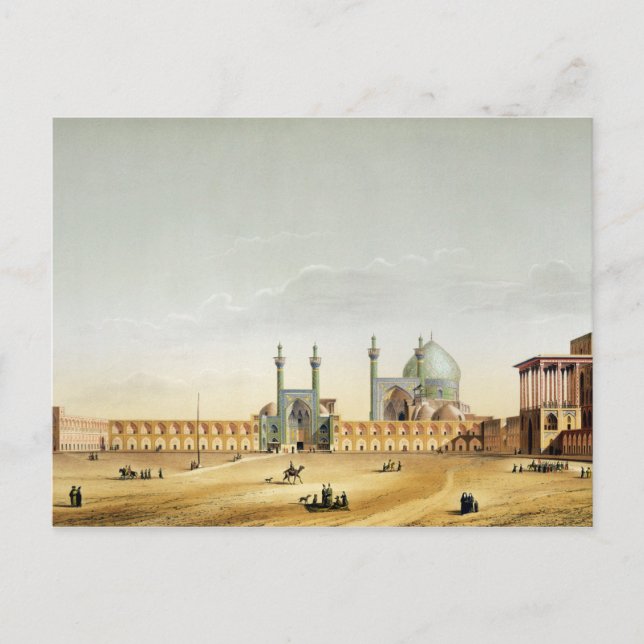 The Royal Palace and the Mesdjid-i-Shah, Isfahan, Postcard (Front)