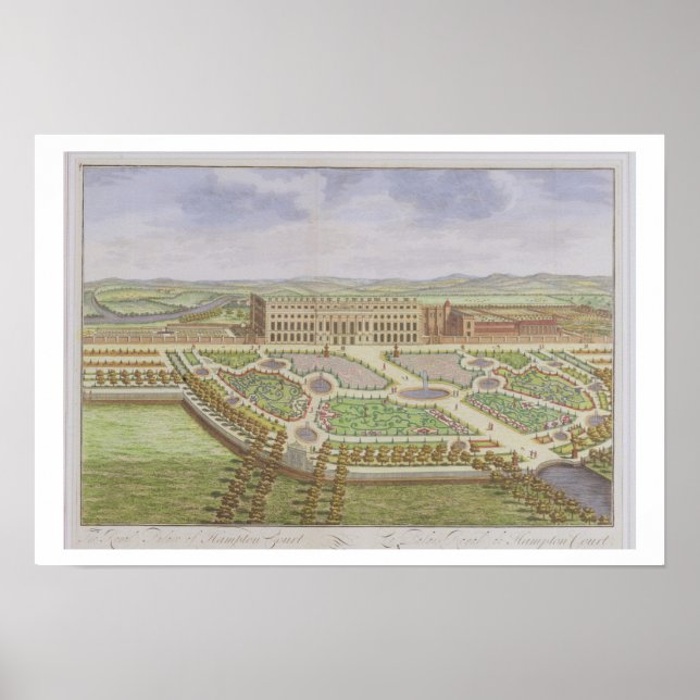 The Royal Palace of Hampton Court, from 'Survey of Poster (Front)