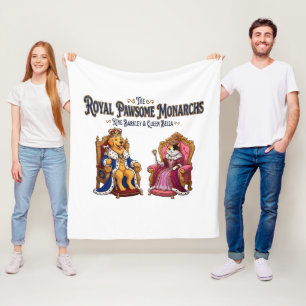 The Royal Pawsome Monarchs Fleece Blanket