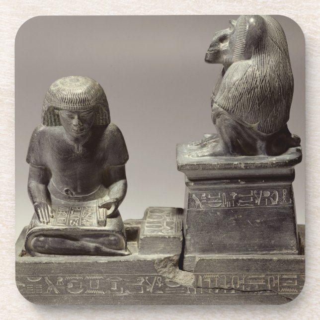 The royal scribe Nebmertuf writing under the prote Coaster (Front)