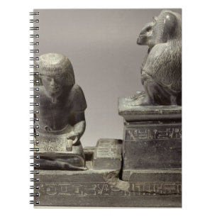The royal scribe Nebmertuf writing under the prote Notebook