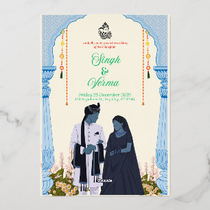 ✨ The Royal Union: Singh & Verma Wedding Invitatio