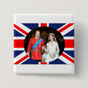 The Royal Wedding 11 15 Cm Square Badge