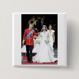 The Royal Wedding 9 15 Cm Square Badge