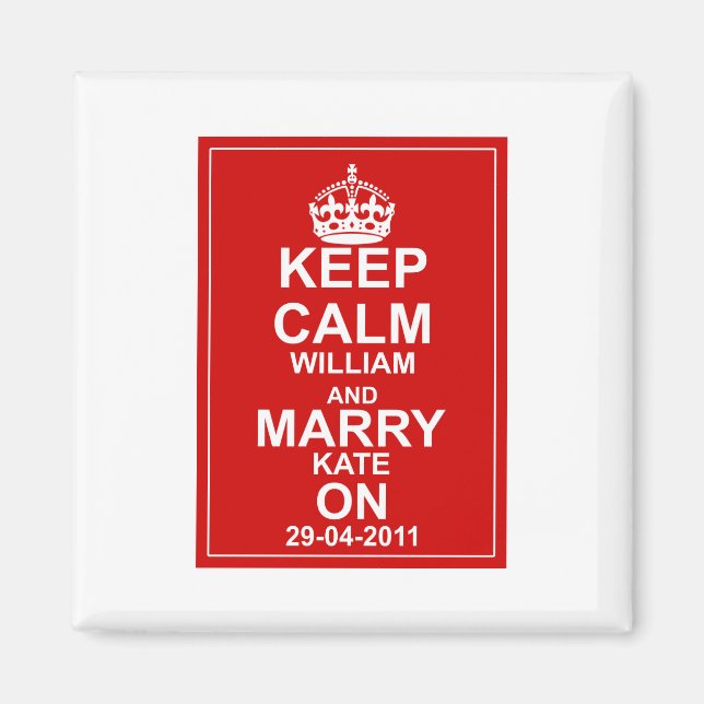 The Royal Wedding Magnet (Front)