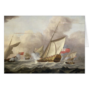 The Royal Yacht 'Mary' Exchanging Salutes