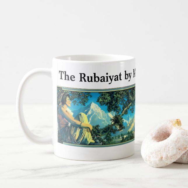 The Rubaiyat by Maxfield Parrish, 1917 Coffee Mug (With Donut)