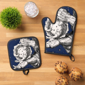 The Rubaiyat of Omar Khayyam Creation Oven Mitt & Pot Holder Set