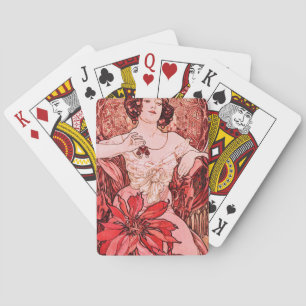 The Ruby by Alphonse Mucha Playing Cards
