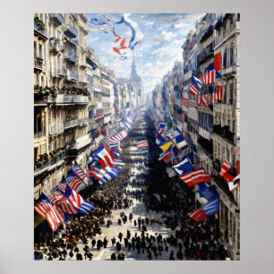 The Rue Montorgueil in Paris Poster