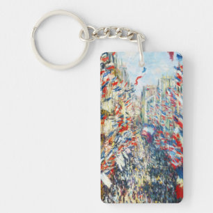The Rue Montorgueil, Paris, Festival of June Key Ring