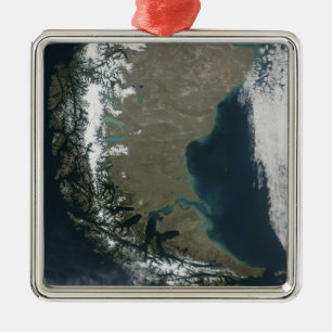 The rugged, snow-capped Andes Metal Ornament