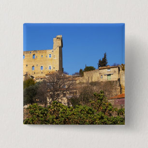 The ruins of the Pope's summer castle in 15 Cm Square Badge
