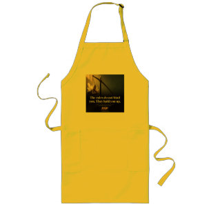 The Rules Hold You Up Book Quote Long Apron