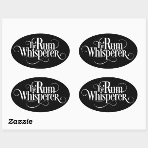 The Rum Whisperer Oval Sticker